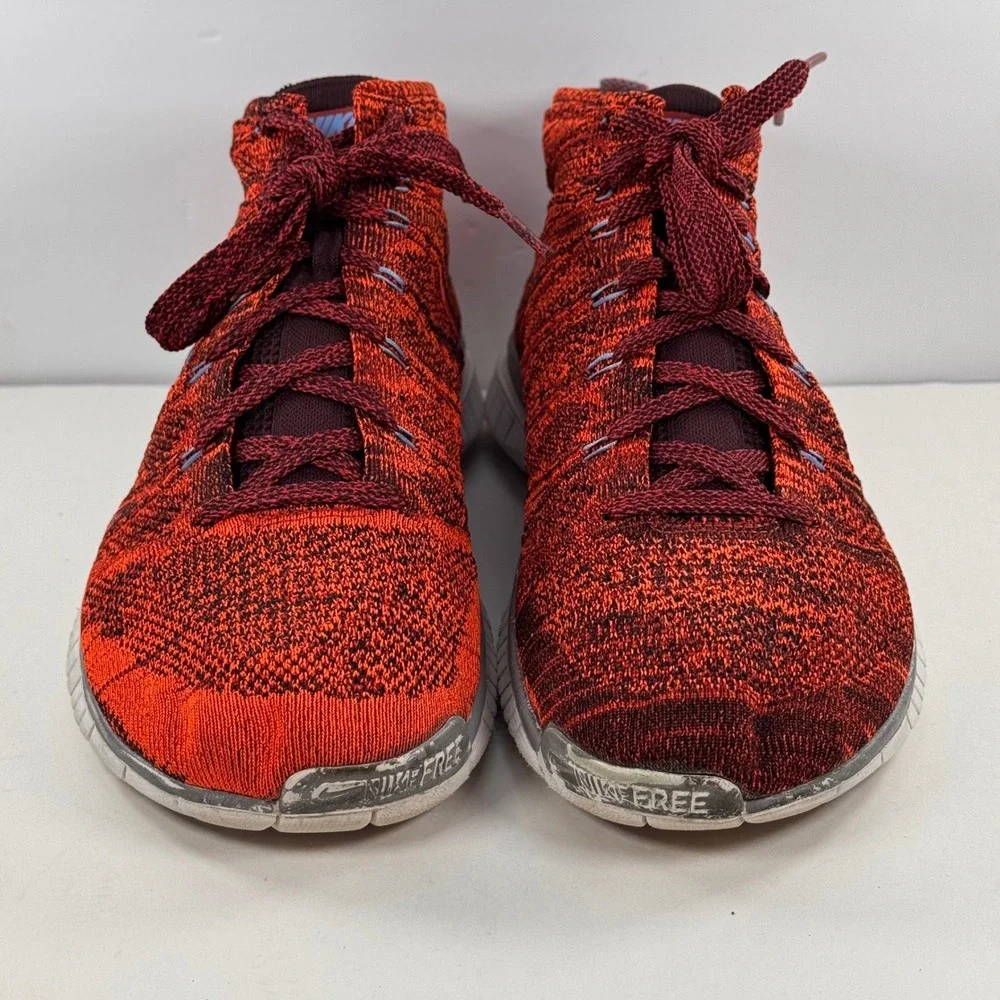 Nike Free Flyknit Chukka Cinnamon University Red Mens 10.5 639700-601